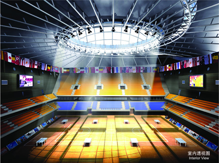 Peking University Gymnasium indoor Perspective